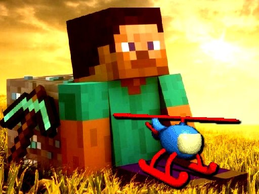Play Minecraft Helicopter Adventure Game
