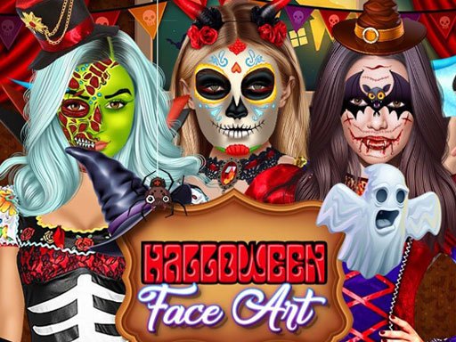 Play Halloween Face Art Game