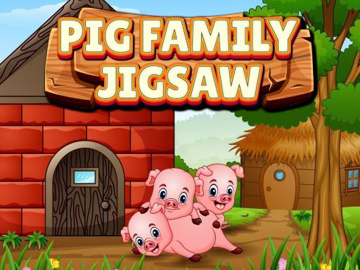 Play Pig Family Jigsaw Game