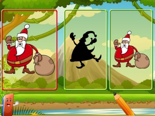 Play Santa Shadow Match Game