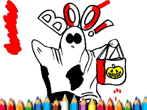 Play Scary Halloween Coloring Game