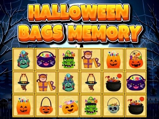 Play Halloween Bags Memory Game