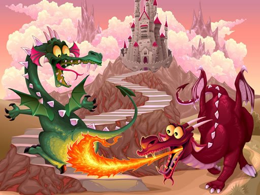 Play Fairy Tale Dragons Memory Game