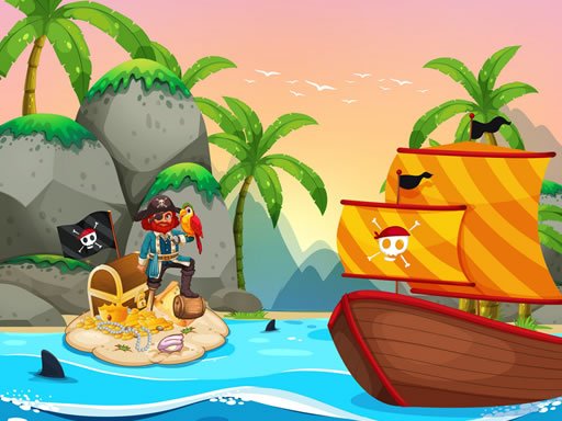 Play Pirate Travel Coloring Game