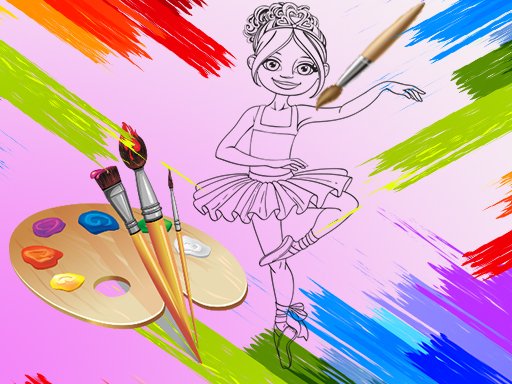 Play Little Ballerinas Coloring Game
