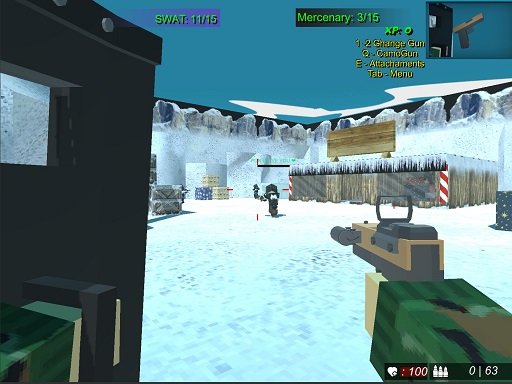 Play Blocky Combat Swat 2 Game