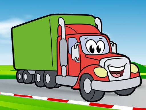 Play Happy Trucks Coloring Game