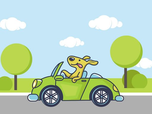 Play Animal Happy Drive Coloring Game
