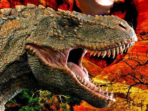 Play T-Rex Dinosaur Jigsaw Game