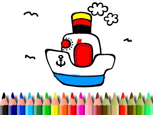 Play BTS Boat Coloring Game