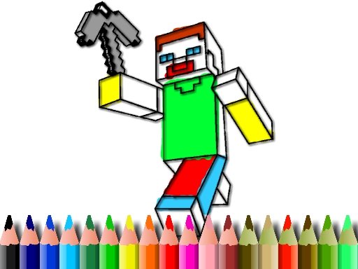 Play BTS Minecraft Coloring Game