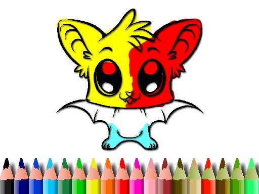 Play Cute Bat Coloring Game