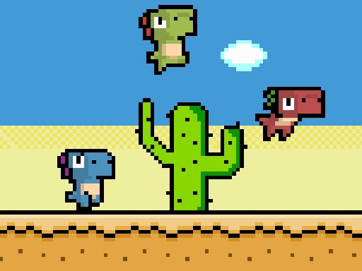 Play Pixel Dino Run Game