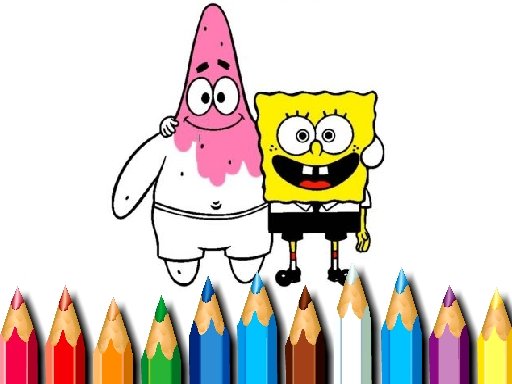 Play BTS Sponge Bob Coloring Game