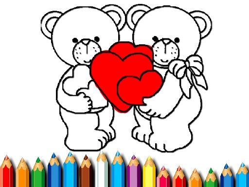 Play Happy Valentines Day Coloring Game