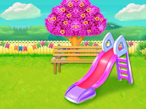 Play Childrens Park Garden Cleaning Game