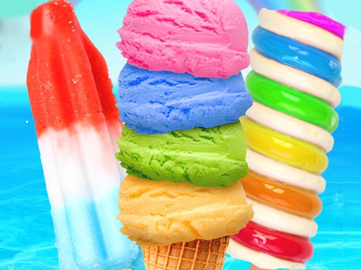 Play Rainbow Ice Cream And Popsicles Game