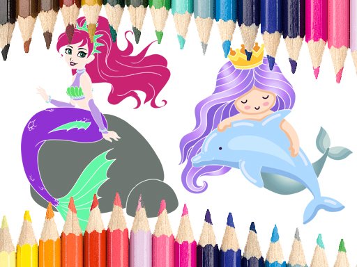 Play Mermaid Coloring Game