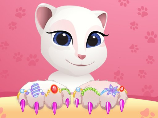 Play Talking Tom  Angela Great Manicure Game