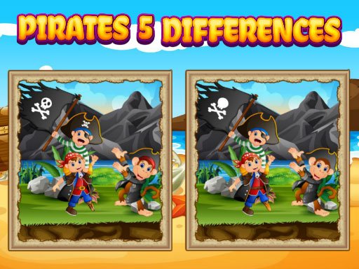 Play Pirates 5 Differences Game