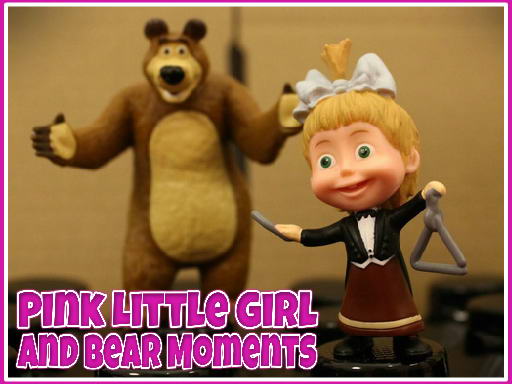 Play Pink Little Girl and Bear Moments Game