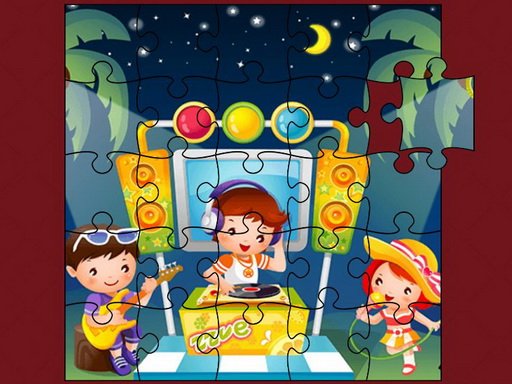 Play Cute Little Kids Jigsaw Game