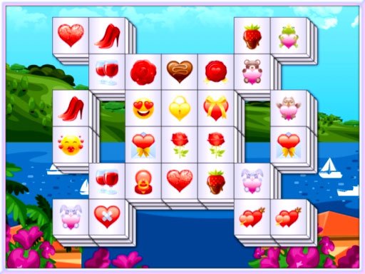 Play Valentines Mahjong Deluxe Game