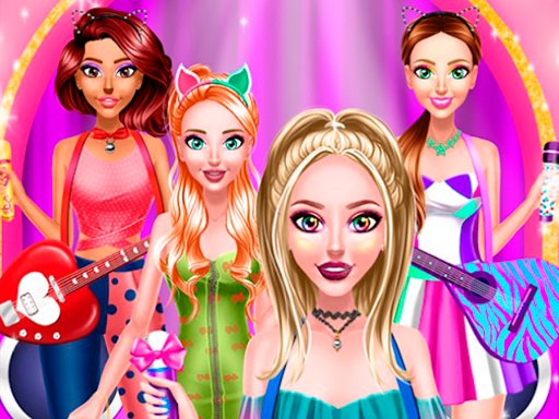 Play Brilliant Popstar Girls Dress Up Game