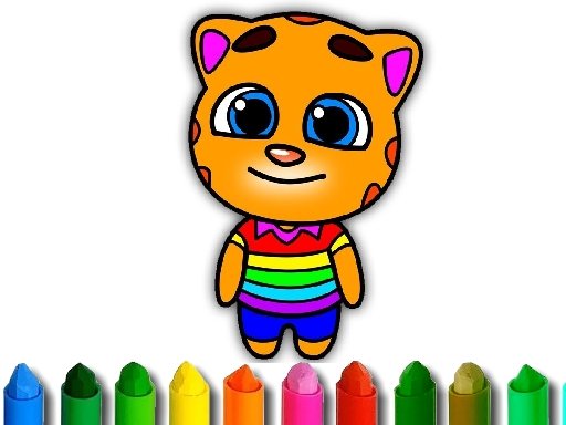 Play Talking Tom Coloring Game