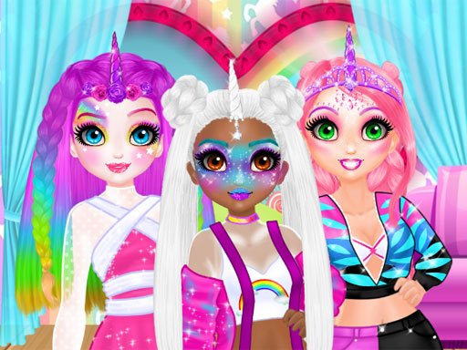 Play Miss Charming Unicorn Hairstyle Game