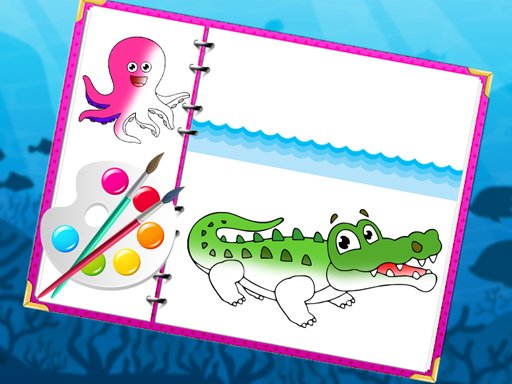 Play Sea Creatures Coloring Game