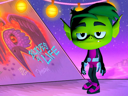 Play Super Beast Boy Titans Go Game
