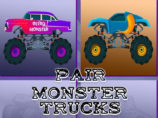 Play Monster Trucks Pair Game