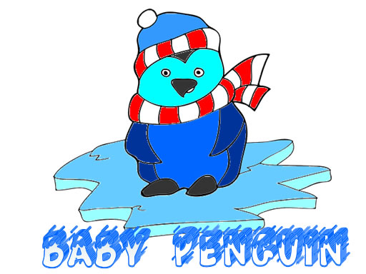 Play Baby Penguin Coloring Game