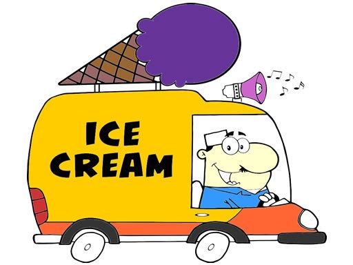 Play Ice Cream Trucks Coloring Game