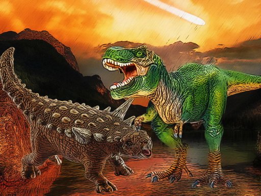 Play Dinosaurs Fight Jigsaw Game