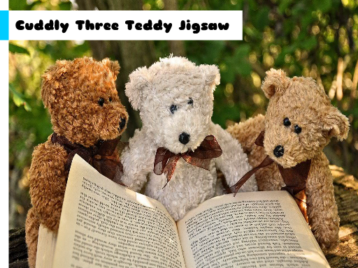 Play Cuddly Three Teddy Jigsaw Game