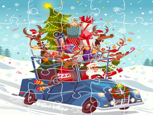 Play Xmas Trucks Jigsaw Game