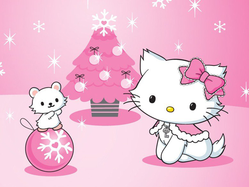 Play Hello Kitty Christmas Jigsaw Puzzle Game