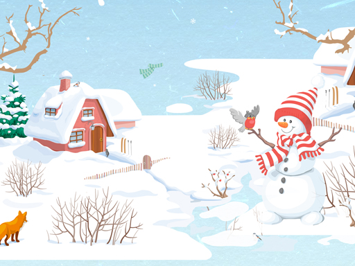 Play Snowman Slide Game