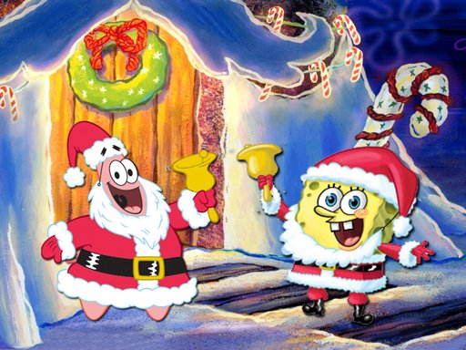 Play SpongeBob Christmas Jigsaw Puzzle Game