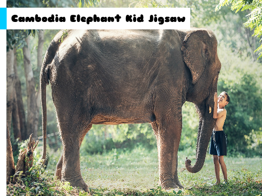 Play Cambodia Elephant Kid Jigsaw Game