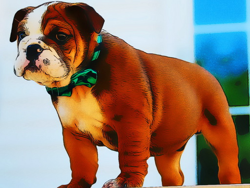 Play Bulldog Puppy Puzzle Game