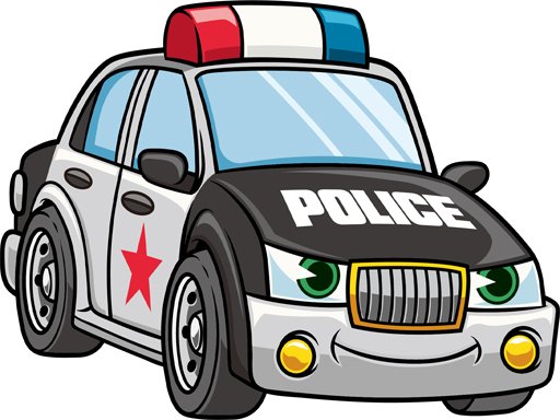 Play Cartoon Police Cars Puzzle Game