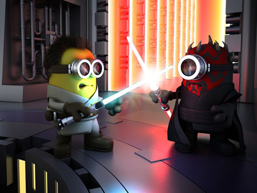 Play Minions Star Wars Jigsaw Game