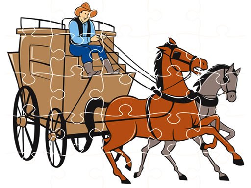 Play Wagons Jigsaw Game