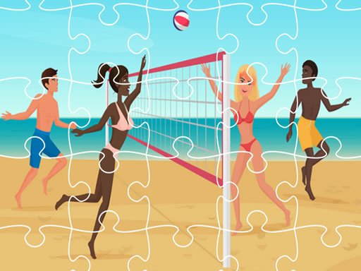 Play Beach Volley Ball Jigsaw Game