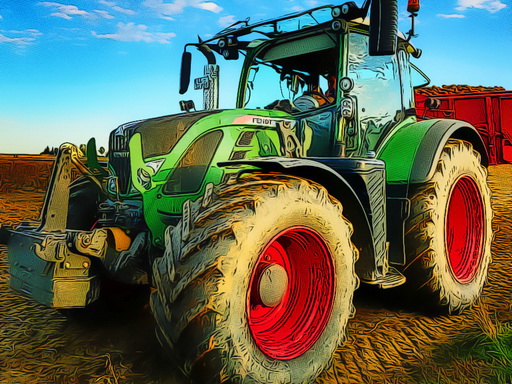 Play Farming Tractor Puzzle Game