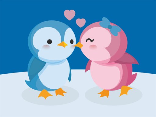 Play Cute Penguin Puzzle Game