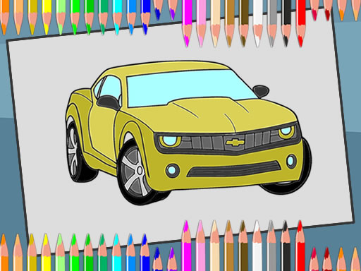 Play American Cars Coloring Game